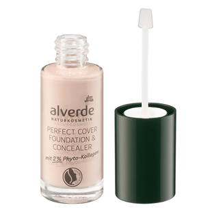dm德国alverde粉底液有机艾薇德天然植物孕妇用保湿遮瑕粉底液润