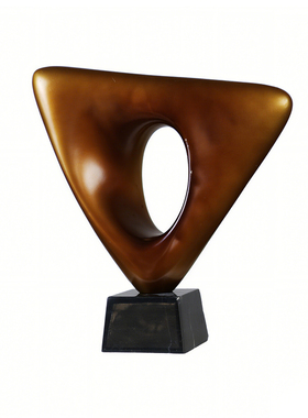 中古风几何大理石摆件