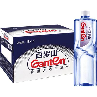 百岁山天然矿泉水1L*15瓶/箱