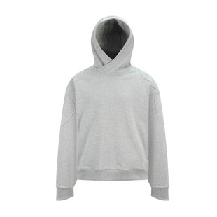 OaOO骑士领短宽boxy廓形复古连帽卫衣运动帽衫内搭秋冬hoodie
