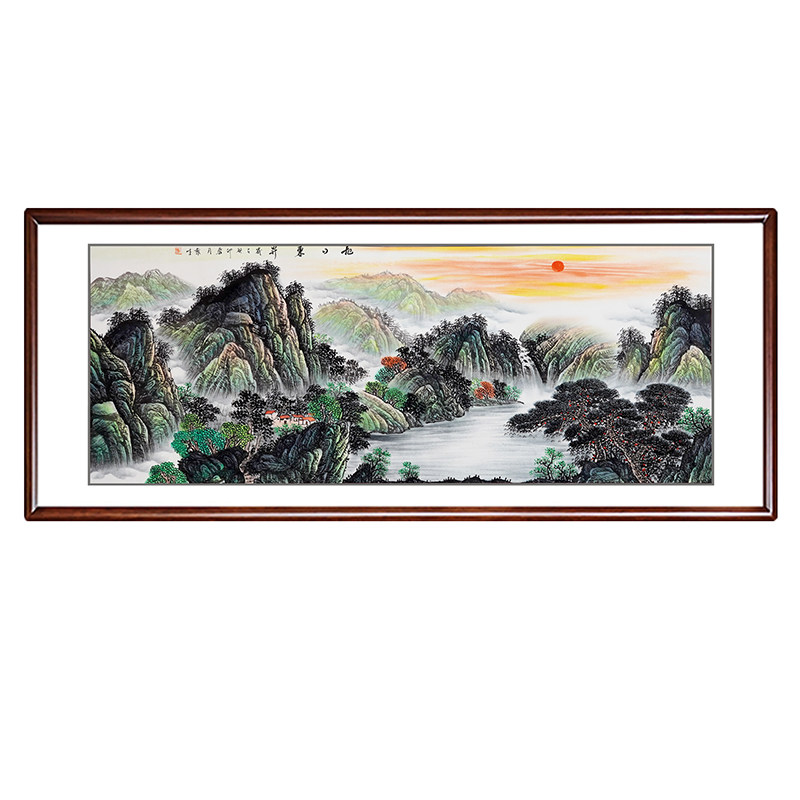 字画山水画江南画院挂画客厅手绘