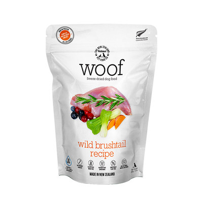 新西兰进口woof狗主食冻干狗全价冻干粮天然营养负鼠主食冻干280g