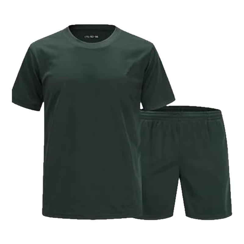 正品原廠短袖體能訓(xùn)練服套裝短袖短褲夏體能服運動短袖上衣t恤男