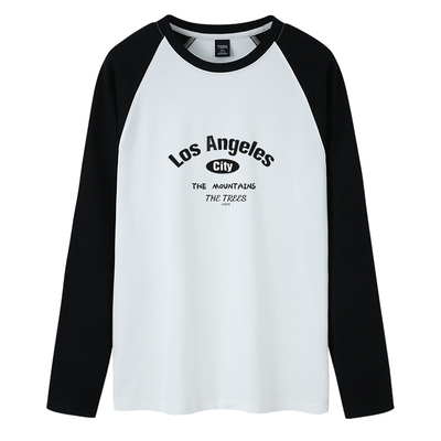 新款拼色长袖T恤，时尚又潮流！