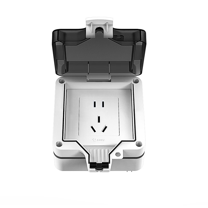 防水插座户外防雨16a电源一开五孔插板明装开关室外墙插排插线板
