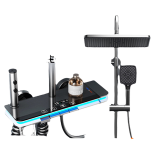 万和淋浴花洒套装家用电镀银全铜沐浴器空气增压雨淋卫浴暗装喷头