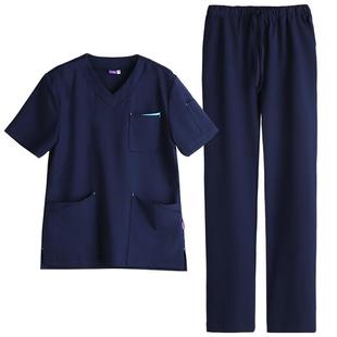 乐倍康手术衣洗手衣弹力护士服长短袖男女医生服口腔美容院工作服