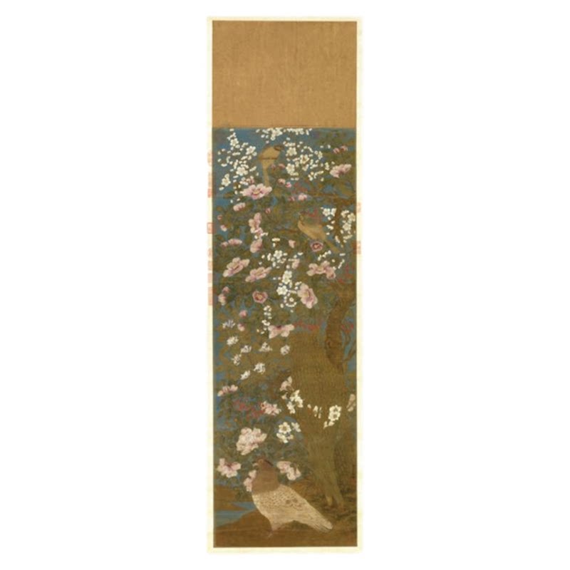 南宋李迪花鸟图临摹画稿