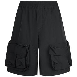 速写男装春夏新款男士裤子立体工装口袋短裤休闲中短裤运动感潮流