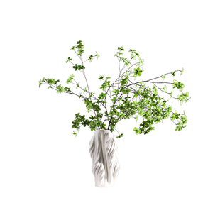 妖及 现代新中式绿色花艺吊钟干支 样板间售楼处玄关桌面艺术摆件