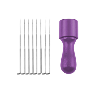 8戳戳针羊毛毡戳戳乐手工diy戳针木柄8针戳针笔刺针组工具毛毡