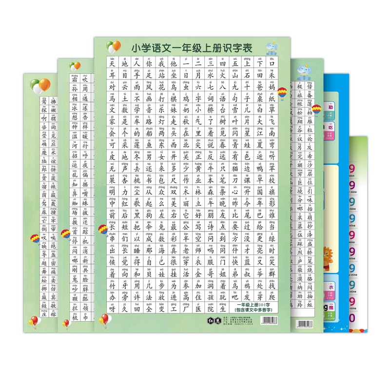 同步课本【一二年级生字挂图】