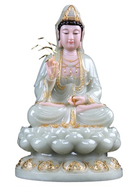 信扬汉白玉供佛居家观音