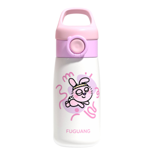 富光儿童保温杯带吸管男女316水杯子小学生上学专用水壶可爱便捷