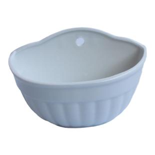 绿植壁挂式花盆陶瓷多肉挂壁篮白色黄色挂墙盆栽绿萝悬挂佛珠简约