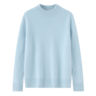 恒源祥冬季新款100%山羊绒杉半高领加厚打底针织男生高档毛衣羊毛