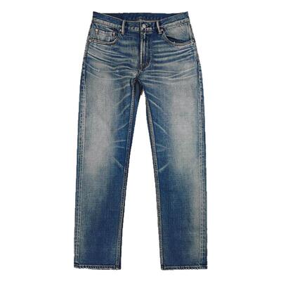 威络LVC0184素洗修身直筒牛仔裤