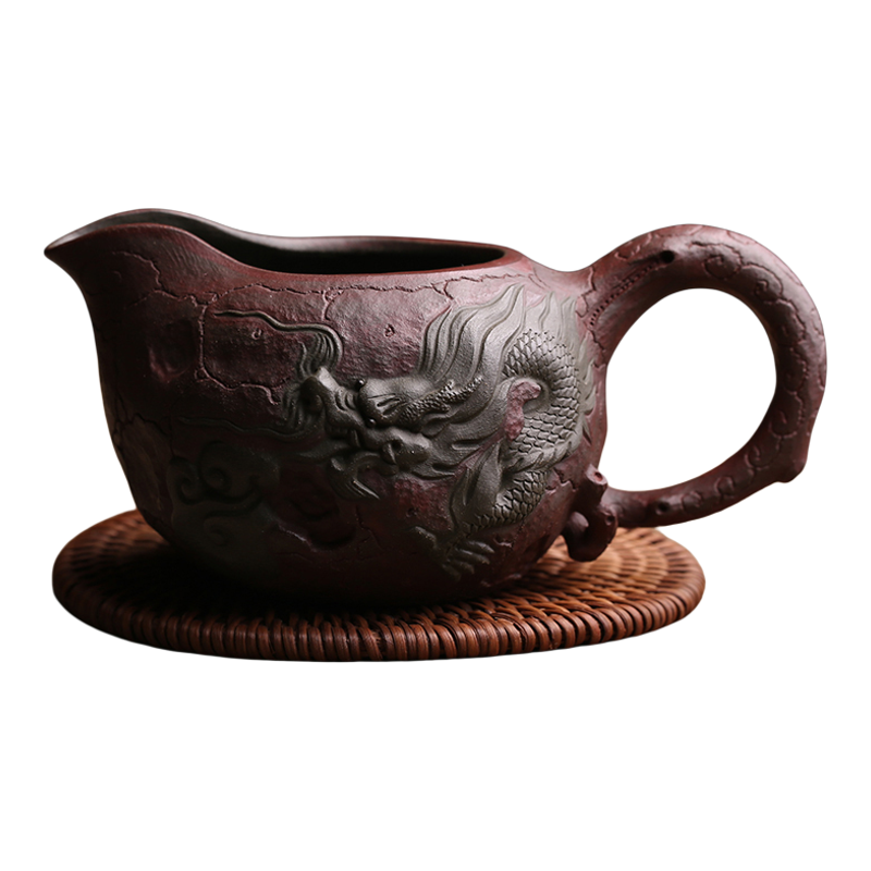 宜兴紫砂主人公道杯龙杯分茶器