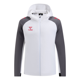 SFS HUMMEL 25/26科隆 不来梅 针织外套连帽长袖足球服运动春夏男