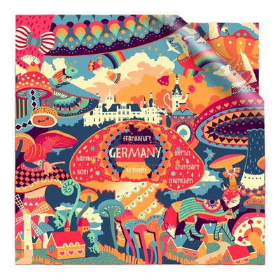 女士欧美风百搭礼物90cm礼物丝巾