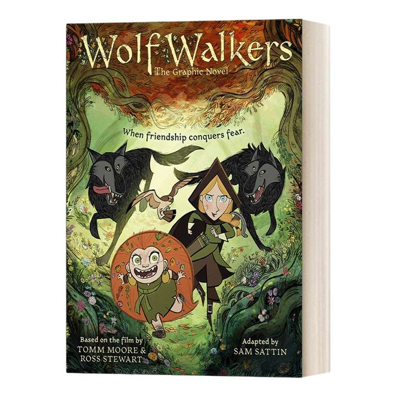 英文原版 WolfWalkers The Graphic Novel 狼行者 漫画小说 中小学生课外英语阅读章节桥梁奇幻故事书 英文版 进口英语原版书籍