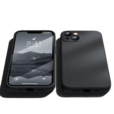 适用苹果系列液体硅胶纯色手机壳