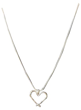 心动瞬间镂空爱心抽拉式项链女