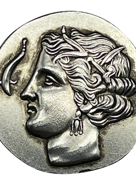 希腊古币饰品合金迦太基硬币项链