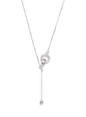 925纯银双环项链高级感锁骨链