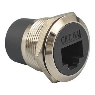 圆型USB模块RJ45网络插座TYPEC数据连接器HDMI直通转接口工业设备