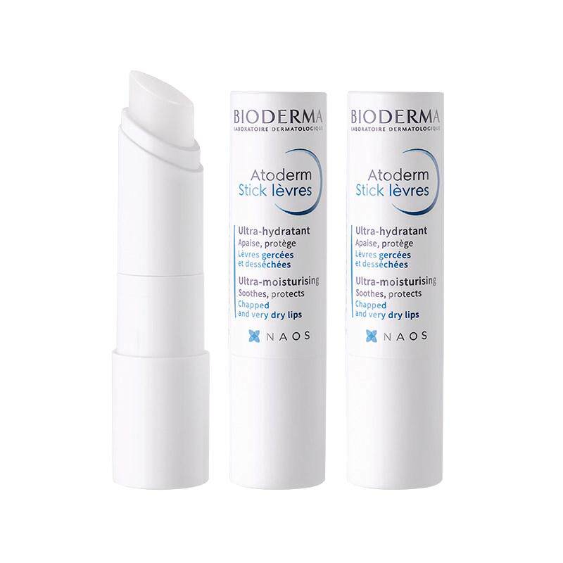 【自营】Bioderma贝德玛赋妍修护润唇膏4g*3保湿滋润补水滋养唇膏
