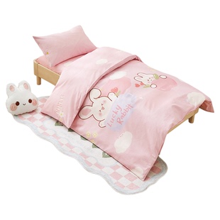 罗莱儿童母婴A类全棉抗菌三件多件套幼儿园午托套枕芯枕套被芯