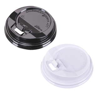 90透明球盖开关熊猫盖一次性奶茶纸杯塑料杯水杯磨砂注塑盖子整箱