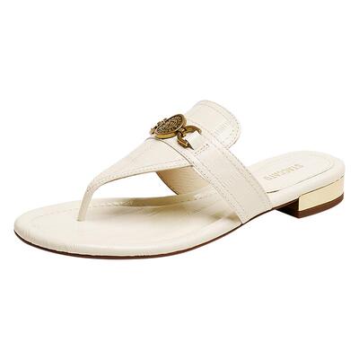 思加图夹心胡桃夹脚人字拖平底鞋