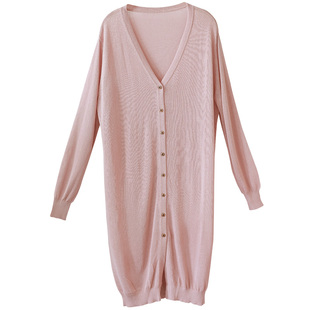 【蓝因水影】复古多色薄款针织开衫女2025年秋季亚麻针织长袖毛衫