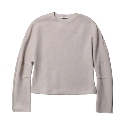 TANG TOWN 自制 破格单调尽显艺术美感 羊毛混纺连袖松紧调节上衣