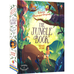 Usborne Illustrated Originals The Jungle Book 尤斯伯恩 插画故事系列 丛林故事 文学经典 儿童英语读物 英文原版进口图书