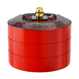 果盘家用客厅茶几水果盘糖果盒干果盒新年喜庆结婚瓜子零食收纳盒