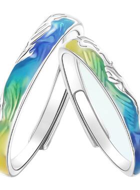 KOOKISS青峦誓S925银情侣对戒