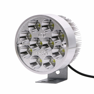 电动摩托车灯改装led大灯外置超亮12v60V三轮电瓶车强光防水射灯