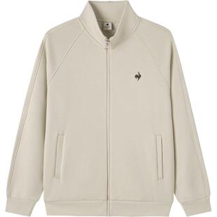 乐卡克法国公鸡秋冬男款加绒保暖亲肤舒适立领开衫外套