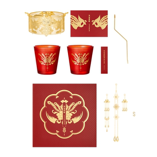 故宫淘宝｜凤冠霞帔走马灯香薰蜡烛文创礼盒新婚结婚礼物新人新娘