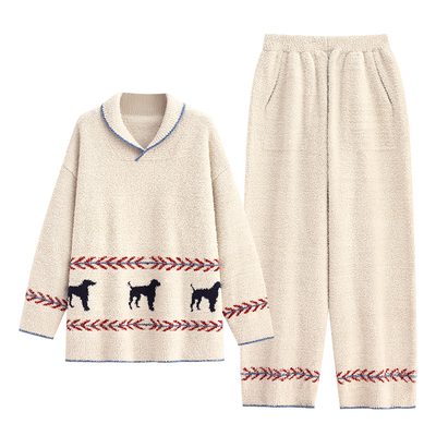 【商场同款】悦内女士半边绒睡衣