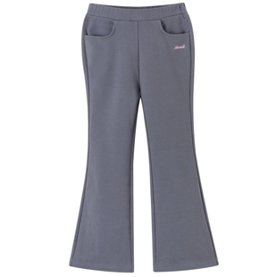 安奈儿童装女童针织单裤2025秋新款弹力卫裤微喇长裤时尚裤子