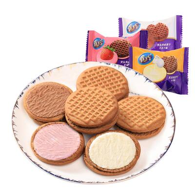 真巧小零食牛奶夹心饼干