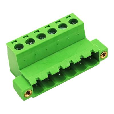 2EDGRKM-5.08mm带耳螺母接线端子针座免焊插拔式接线插座2EDGRKP