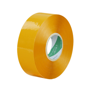 工厂批发透明胶带大卷高粘封箱米黄色打包封口包装胶布纸快递专用