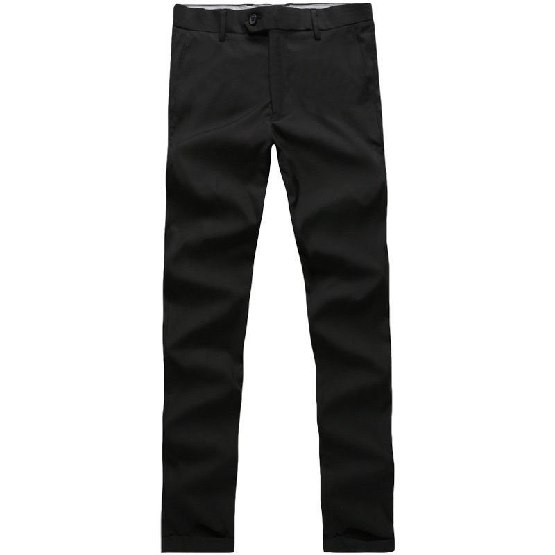 西装裤免烫修身黑色西裤男商务正装职业直筒休闲秋冬西服裤男裤子
