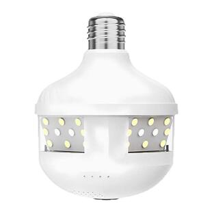 360度全景灯头式监控摄像头家用室内灯座手机无线wifi高清监控器