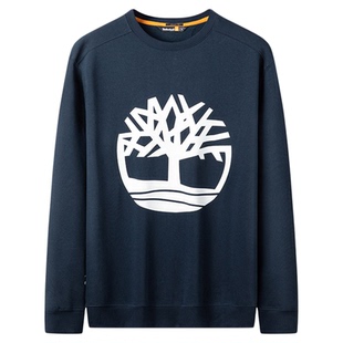 Timberland添柏岚运动户外男加绒保暖休闲圆领长袖套头卫衣A277C